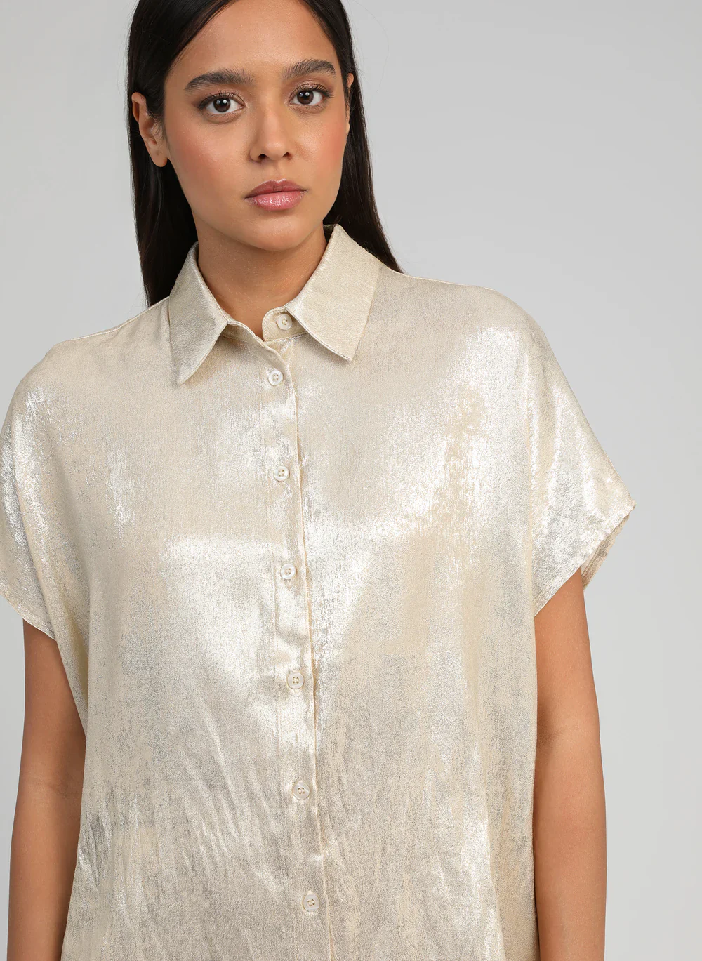 Gold Top �C Kimono Sleeve Shirt by An��ge