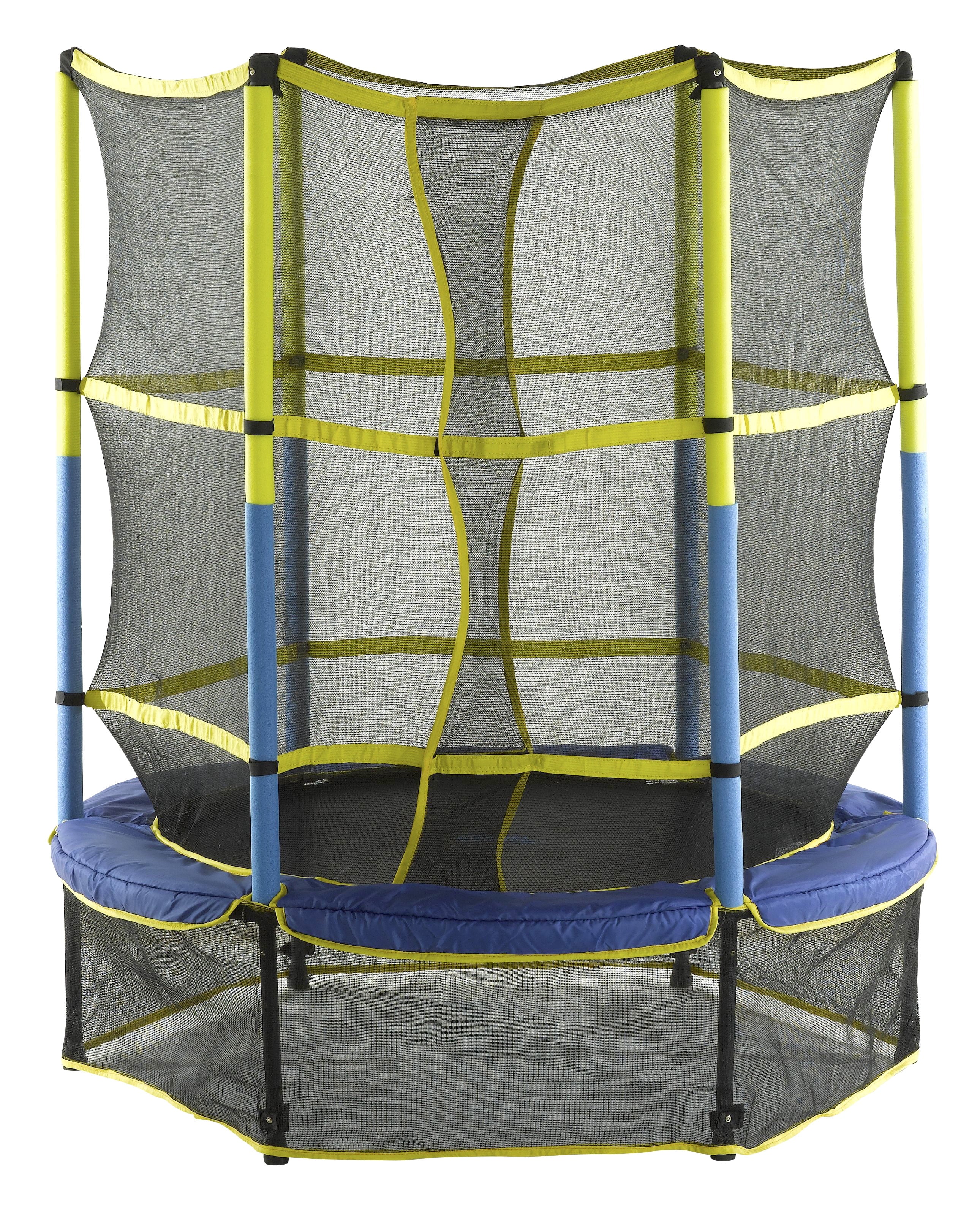 Machrus Upper Bounce 55&prime;&prime; Kiddy Trampoline & Enclosure Set &ndash; Easy Assembly
