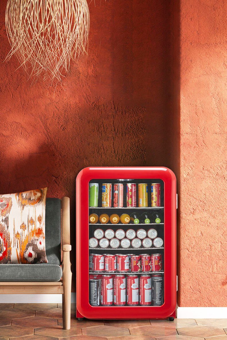 Getränkekühlschrank HBC115ERRH red