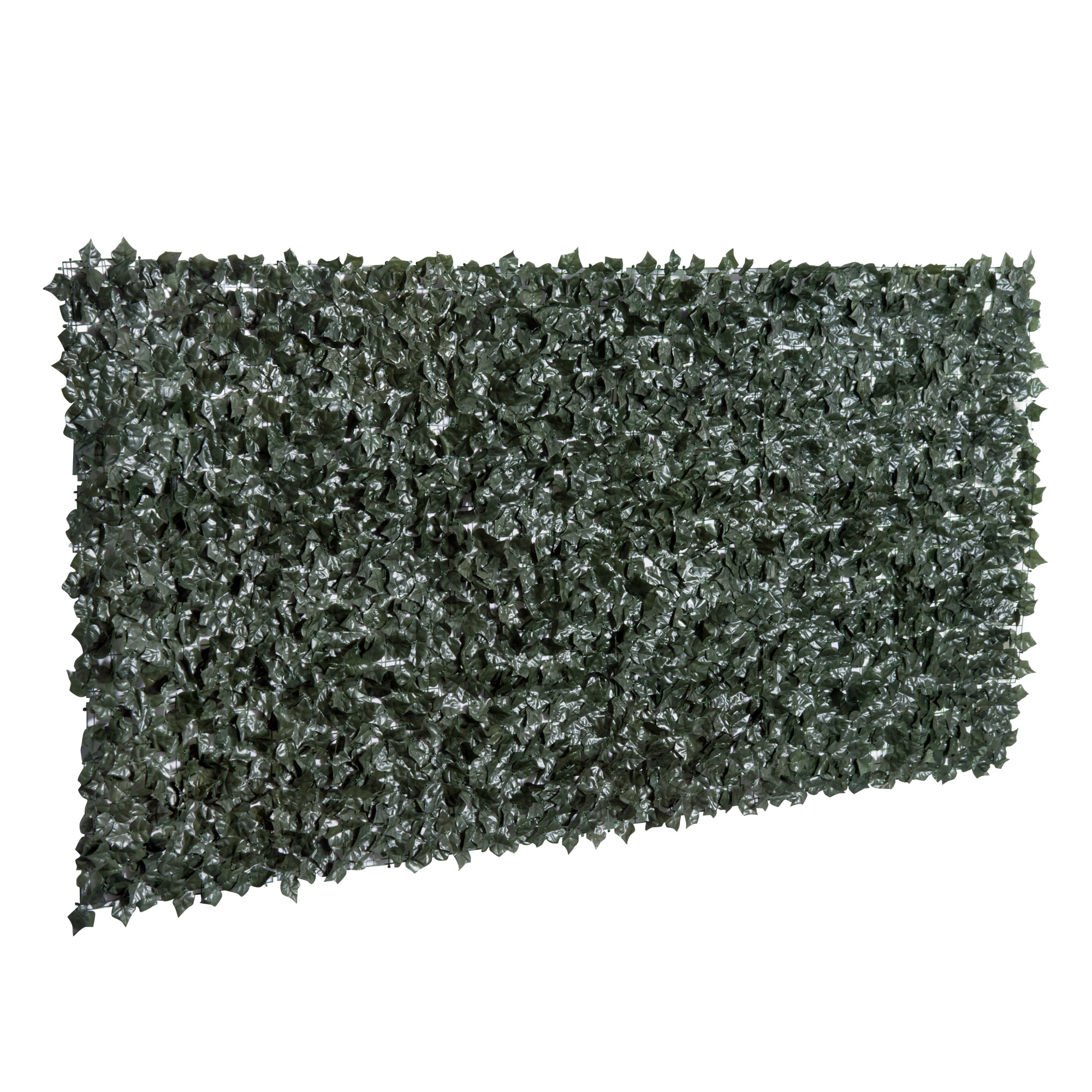 Outsunny Künstlicher Hecken Sichtschutz, UV Geschützt Sichtschutz, Grün Balkon Sichtschutz, Zaun Sichtschutzgitter mit Blättern, Hecken Zaun, WandKünstliche 300 x150 cm für Garten Hochzeit