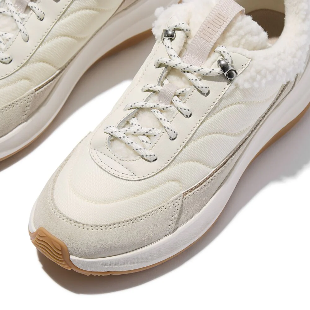 FitFlop F-MODE Shearling-Mix Sneaker