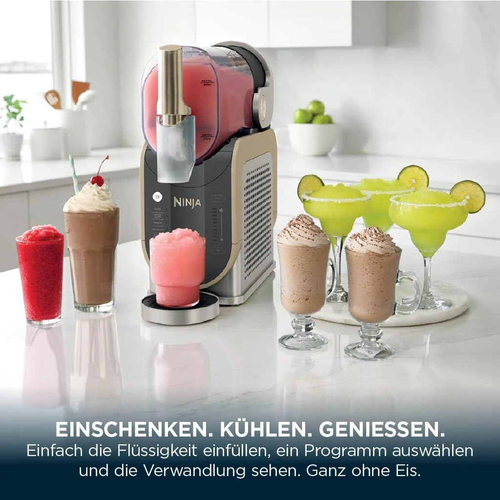 Ninja SLUSHi Slush-Maschine 1,9L Stone Gold | 5 Programme | Gefrorene Getränke Zuhause