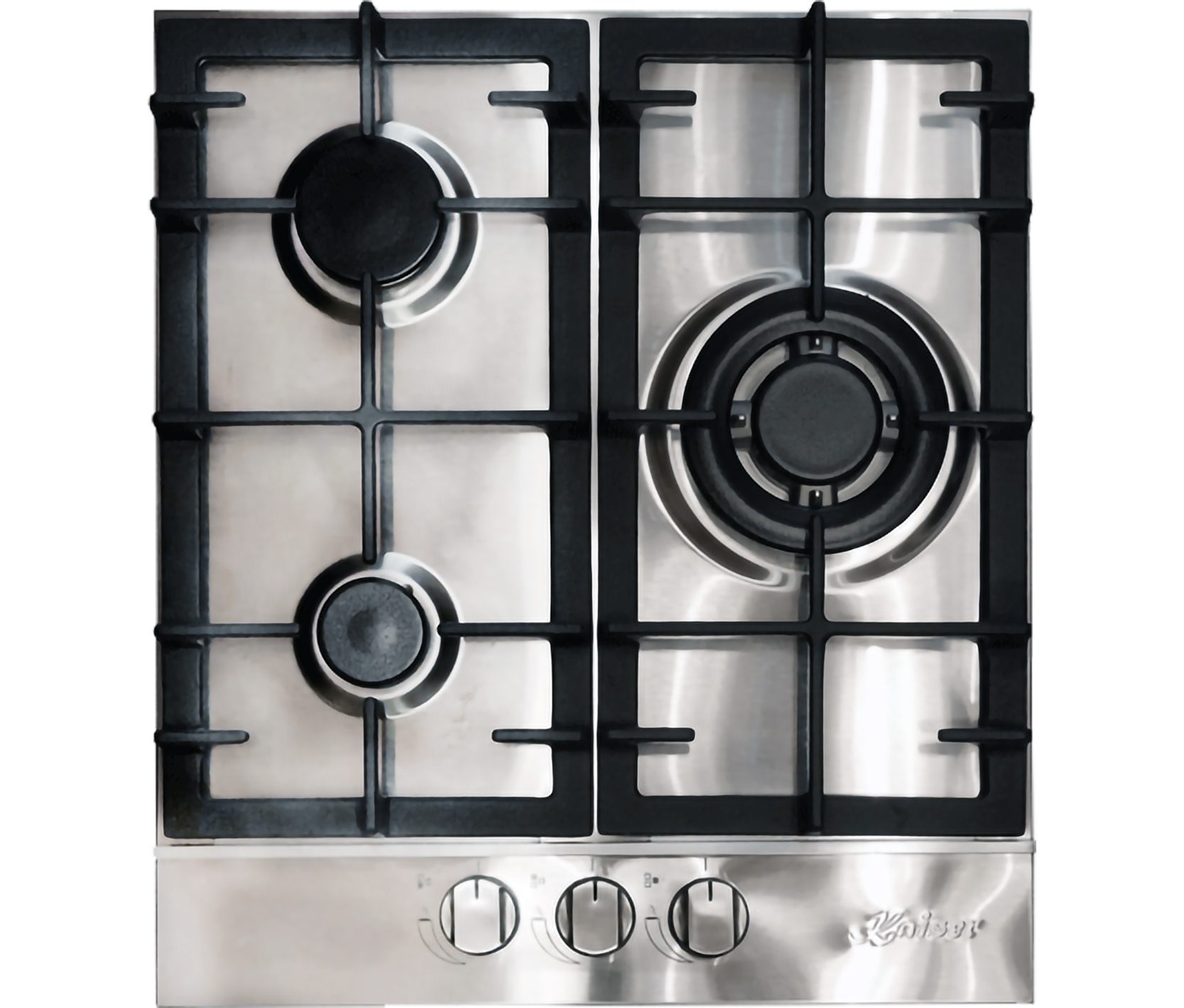 Gas-Kochfeld 45 cm, Einbau Herd, Gasherd, 3,8 kW WOK, Erdgas Fl.Gas KG 4354 Turbo