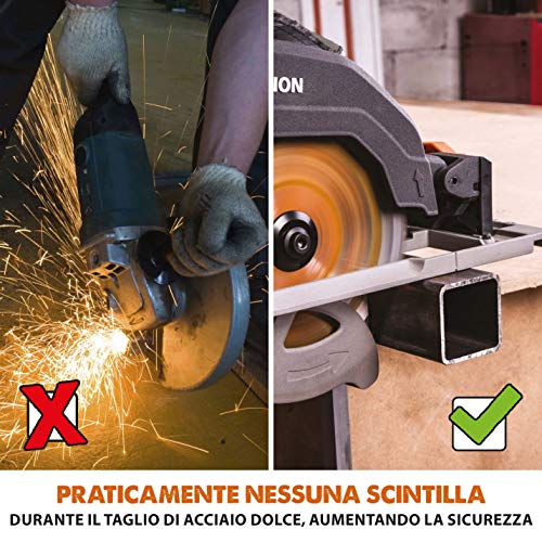 Evolution Power Tools   R185CCSX Sega Circolare Multi Materiale 185 mm Compatibile con Binario Guida (Pacchetto Abbinato con Binario da 1020 mm Incluso), 230 V : Amazon.it: Fai da te