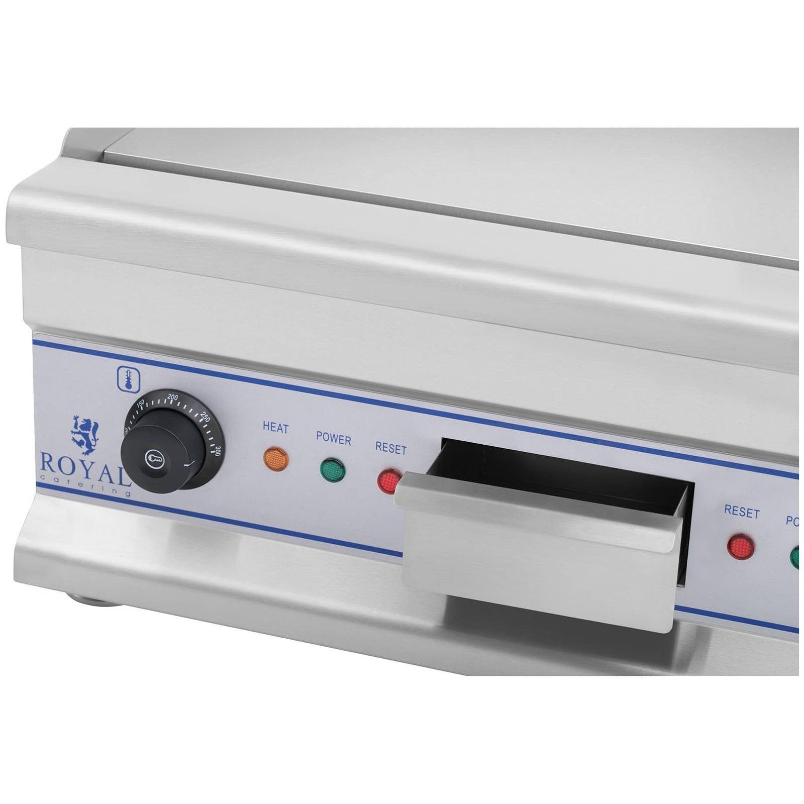 Elektrogrill Elektro Grillplatte Griddleplatte Griddle Bräter Grill 60cm Glatt 2 x