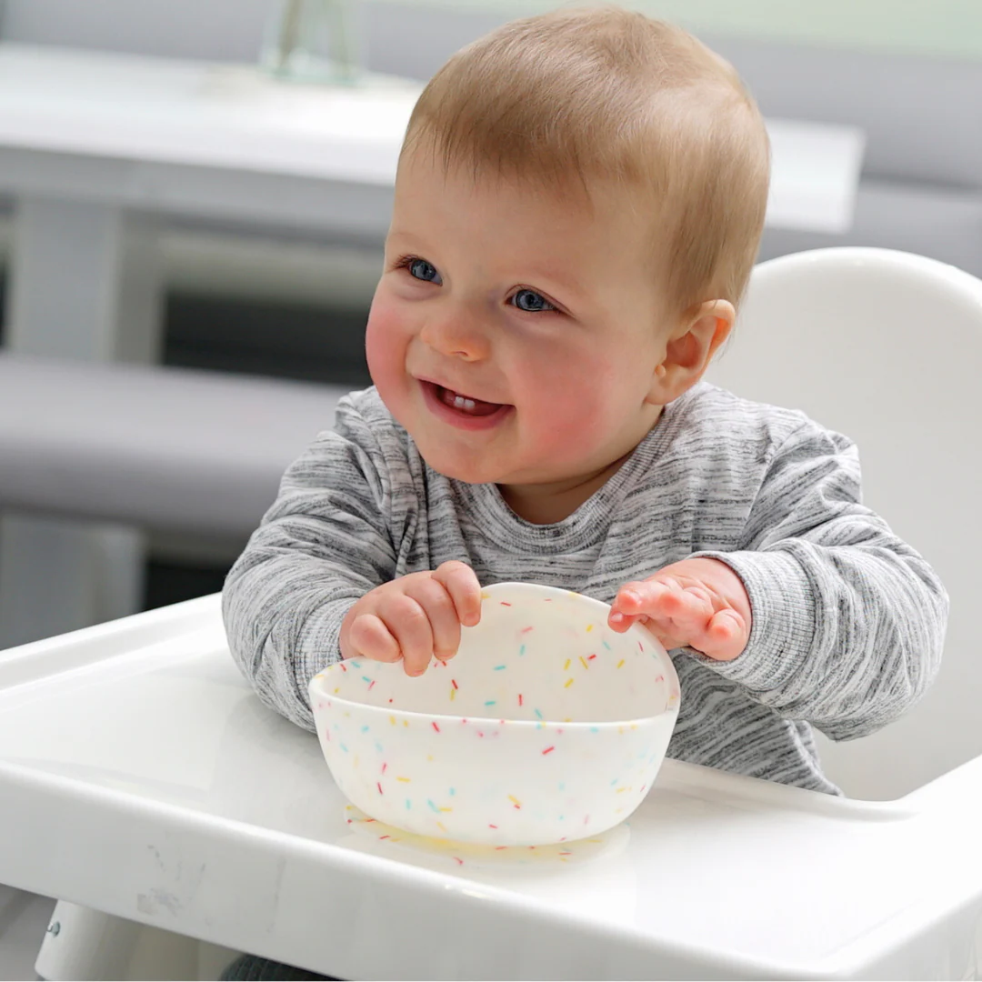 Suction Bowl + Curved Learning Cutlery Set