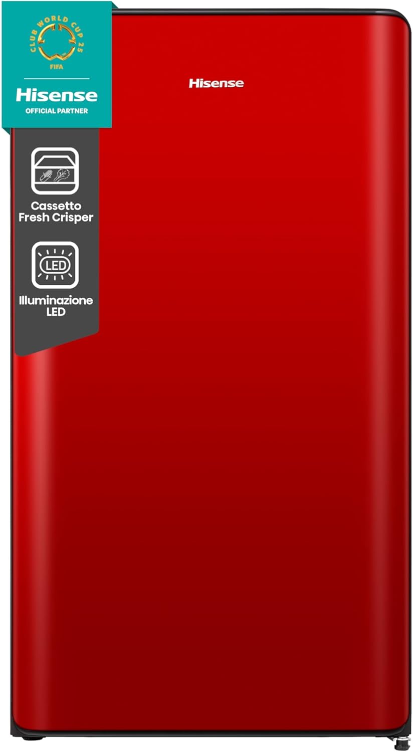 Hisense MUR48092E Single Door Refrigerator, Energy Efficiency Class E, White, 94 Litres, Freezer Zone 0 Star