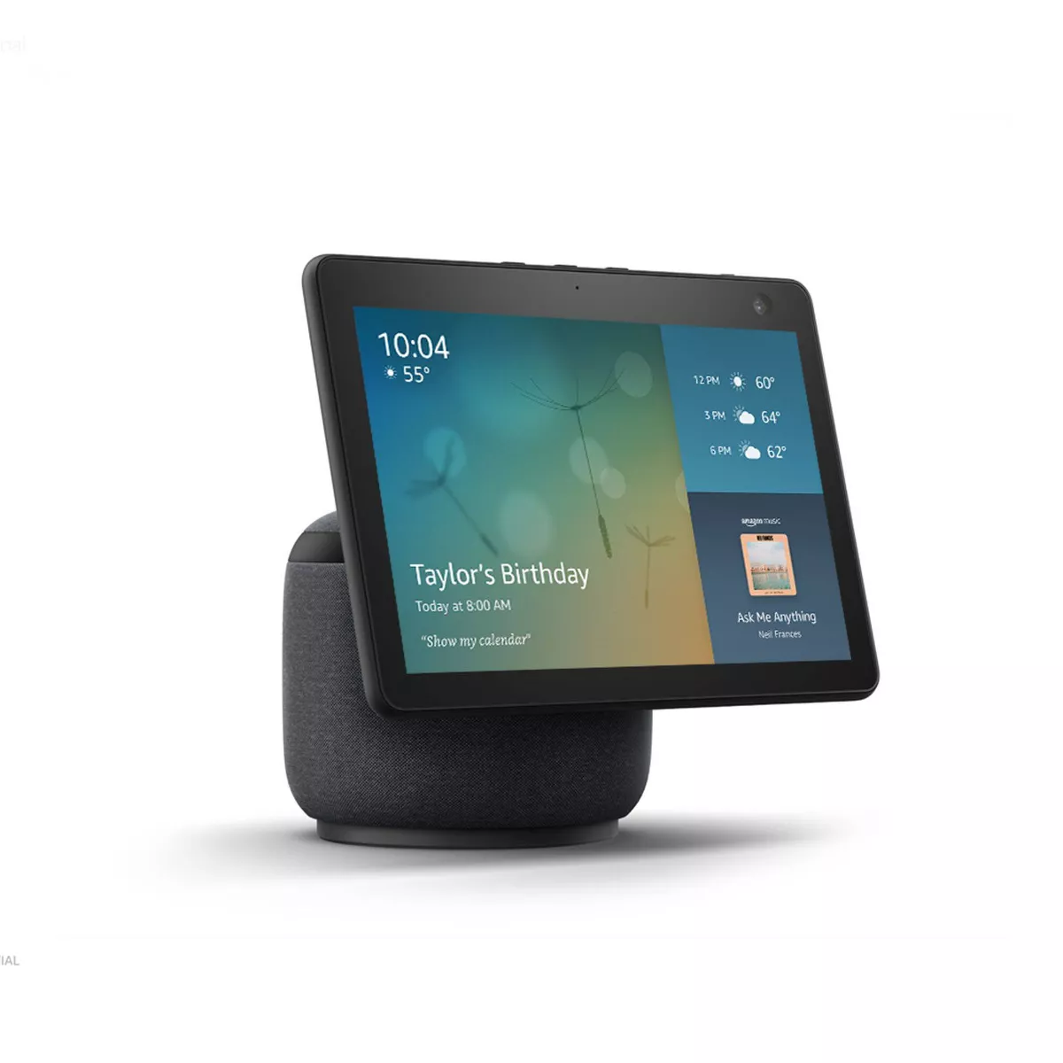 Amazon Echo Show 10 (3rd Gen)- HD Smart Display with Alexa – Charcoal