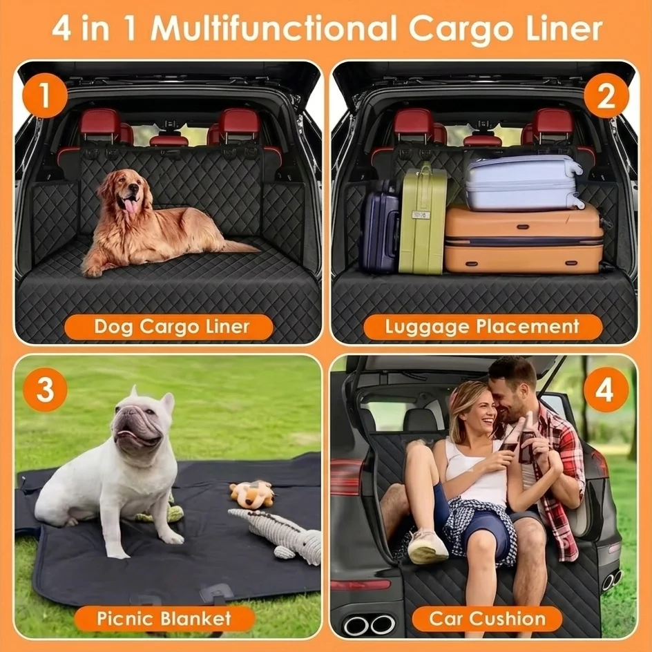 Heavy-Duty Waterproof SUV Cargo Liner �C Non-Slip, Bumper Flap & Oxford Fabric