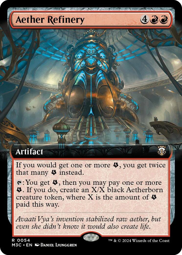 Aether Refinery (Extended Art) (Ripple Foil) (54) (M3C)