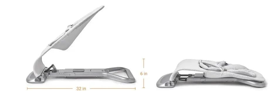 Ergobaby 3-in-1 Evolve Bouncer, Ergonomische Babywippe für Neugeborene ab Geburt bis zum Kleinkind, Babyschaukel mit Neugeboreneneinsatz (2,5 kg - 13,2 kg), Cream