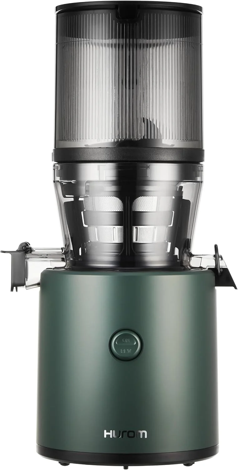 Hurom H70ST Neuer Slow Juicer Single Auger Masticating Juicers, Dunkelgrün, H320 Cold Press Machine, Easy to Clean Masticating