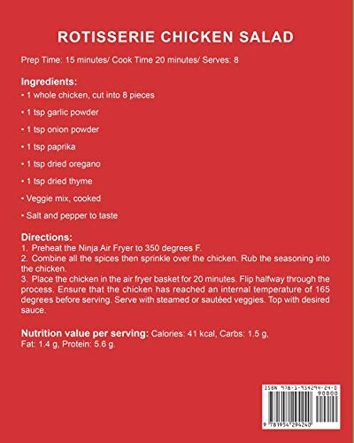 The Complete Ninja Air Fryer Cookbook 2021: 1000 Day Simple, Tasty and Easy Air Fried Recipes for Smart People on A Budget Bake, Grill, Fry and Roast with Your Ninja Air Fryer A 4 Week Meal Plan: Amanda, Dr Linda, Robinson, Dennis: 9781954294240: Boo