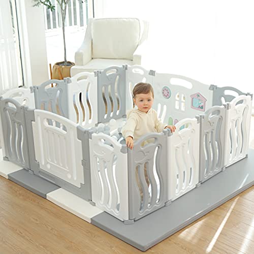 Gupamiga Recinto per Bambini Pieghevole 155×150 cm, Box per Bambini o Neonato con Tavola di Pittura : Amazon.it: Prima infanzia