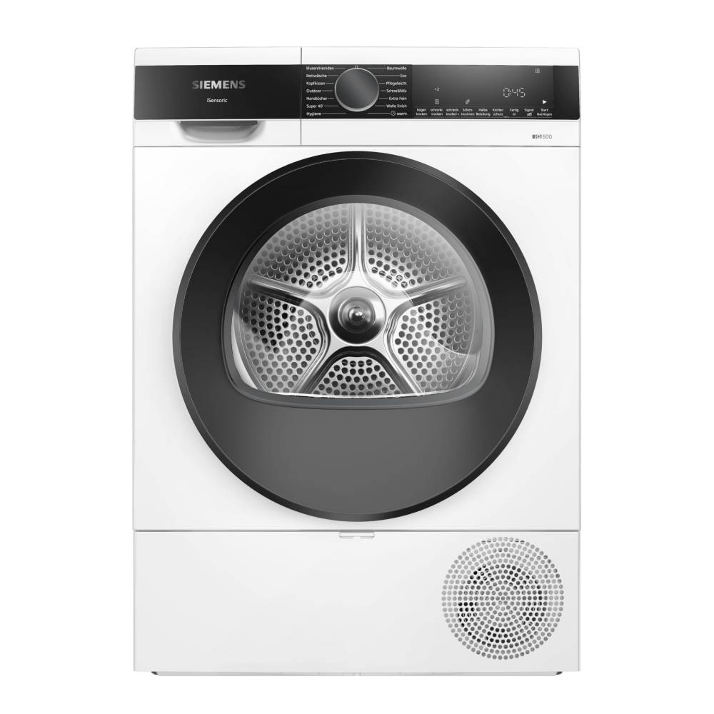 Wärmepumpentrockner 9 kg iQ500 WQ33G2D41 Frontlader mit AutoDry und Halbe Beladung
