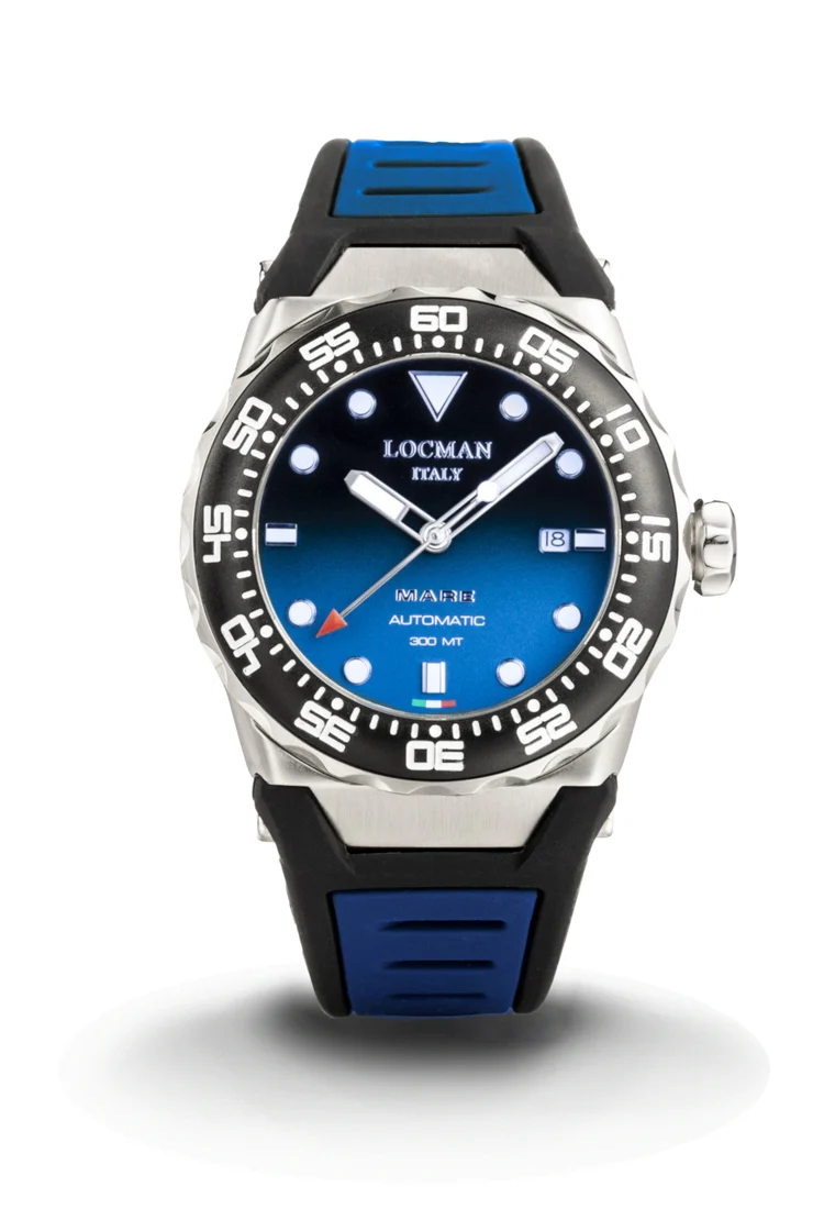 Orologio Locman Mare blu degrad�� cinturino silicone 0559A24A-00KBNKSB2