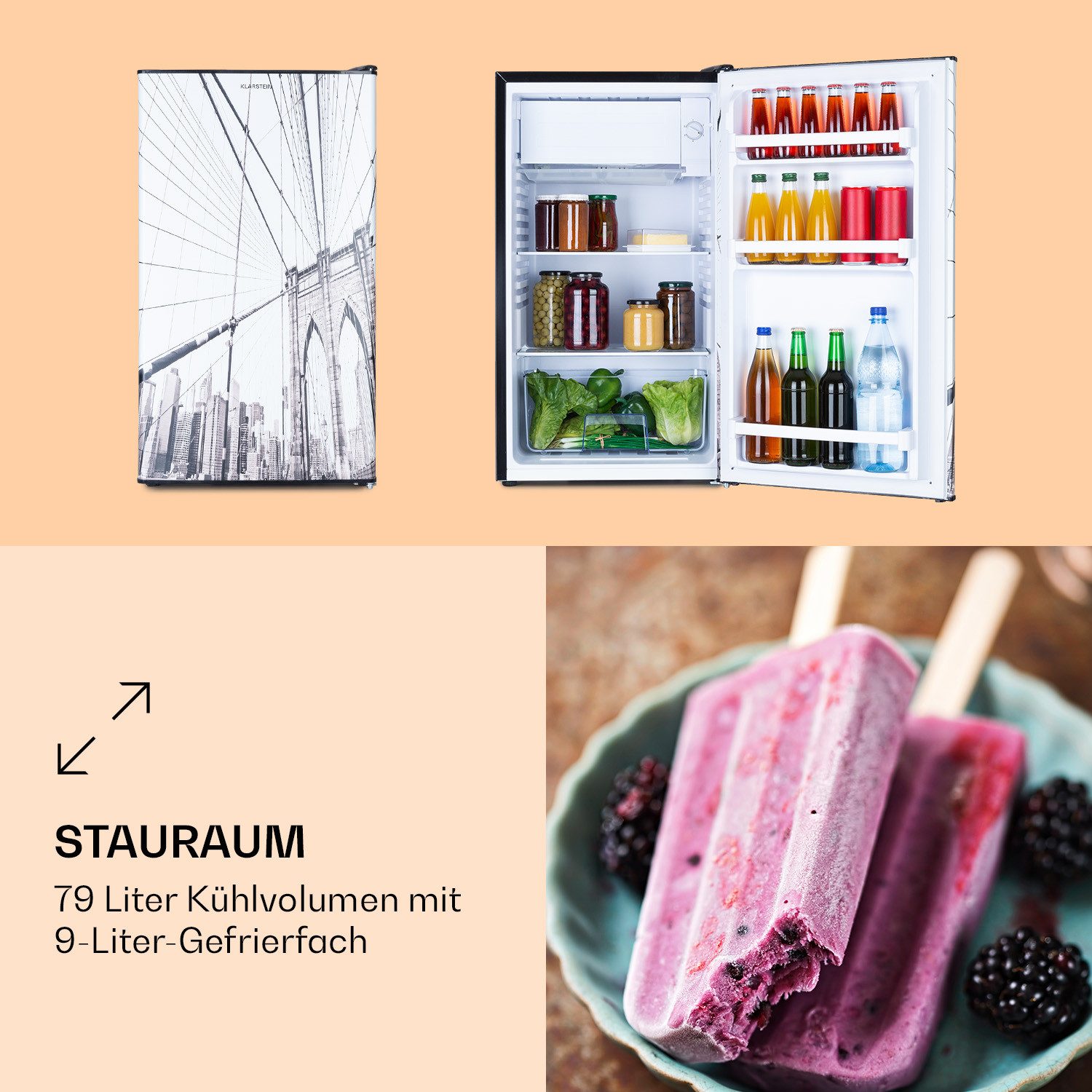 Kühl-/Gefrierkombination CoolArt 79L