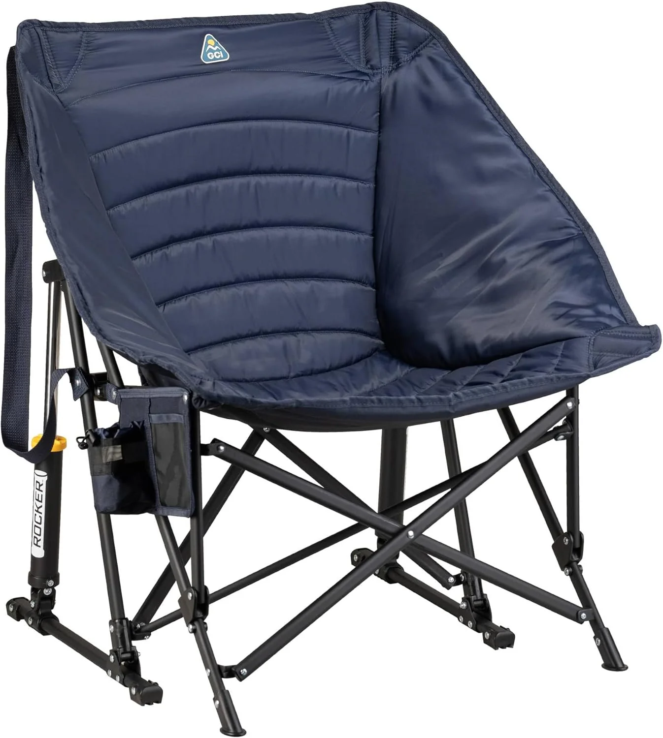 Outdoor Pod Rocker Red Portable Rocking Chair and Camping Chair for Adults