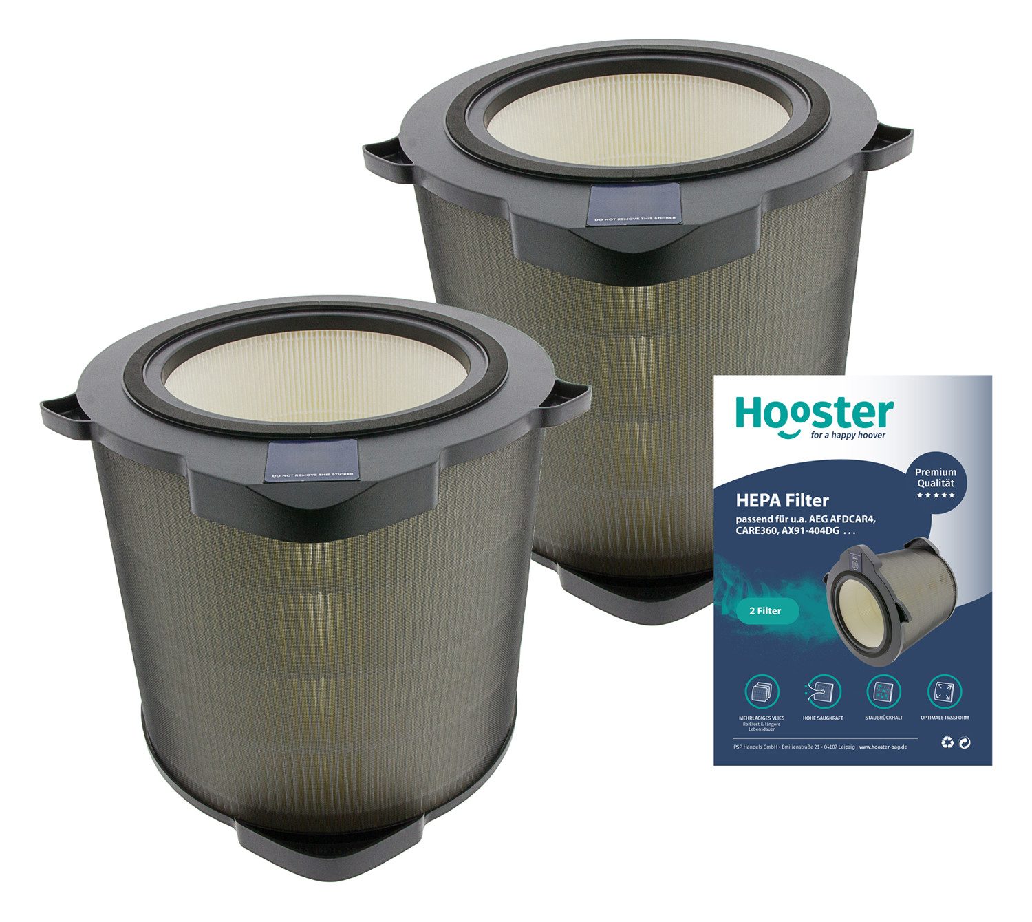 Luftfilter 2er Set Filter kompatibel mit AEG Luftreiniger AX91-404DG