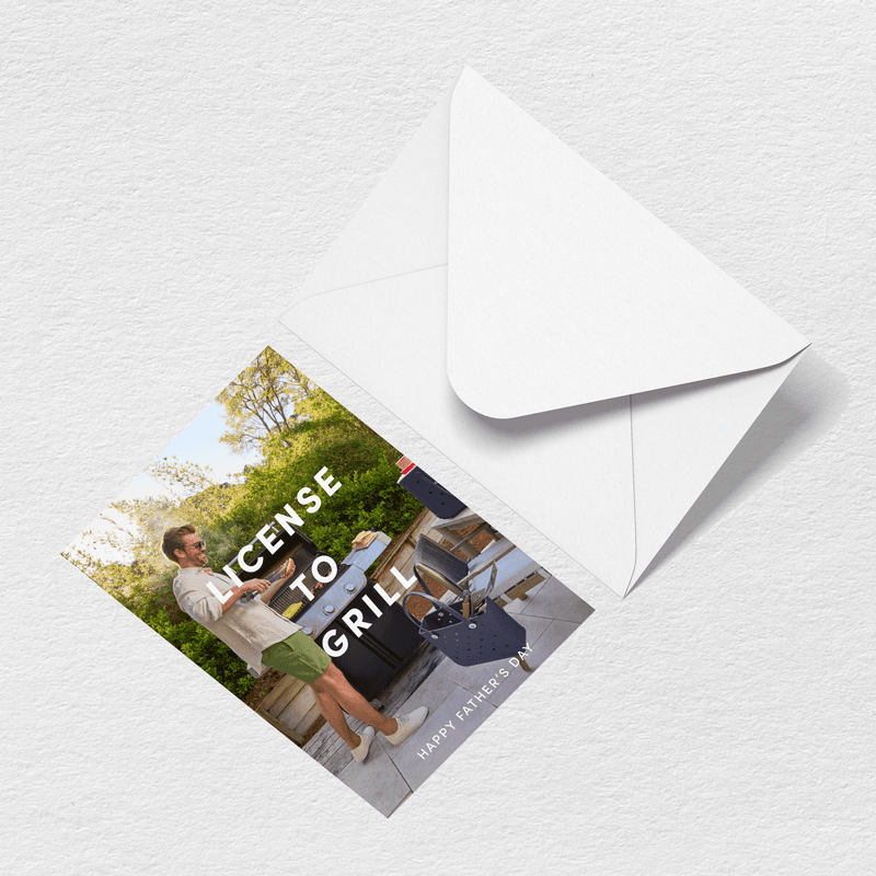 Father’s Day License To Grill Greeting Card