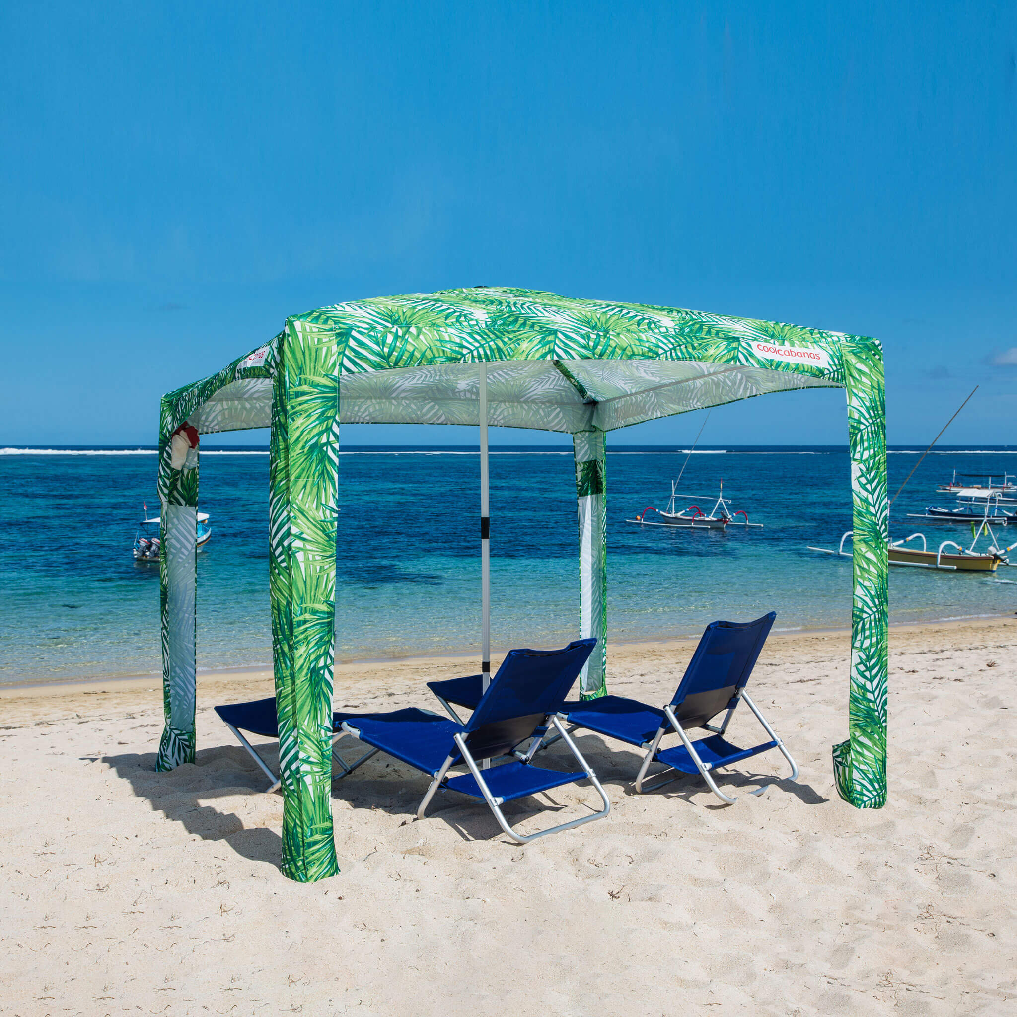 CoolCabana 5 Ombreggiatura da Spiaggia - Protezione UPF 50+, Ampia Zona d’Ombra