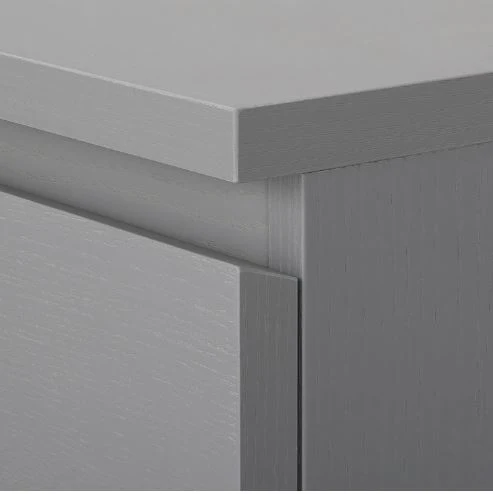 Cassettiera MALM IKEA 4 Cassetti, Grigia, 80x100 cm
