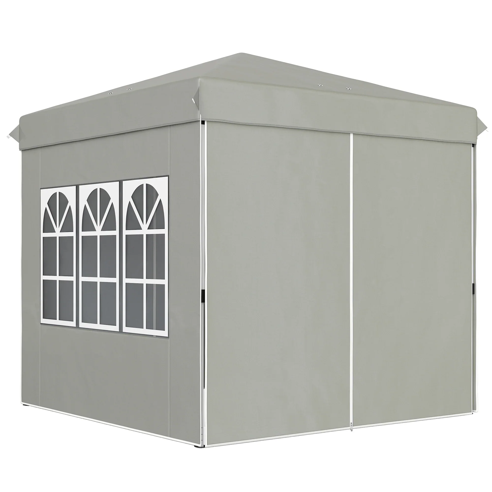 Outsunny vouwpaviljoen 2,5��2,5 m met uv-bescherming en zijwanden