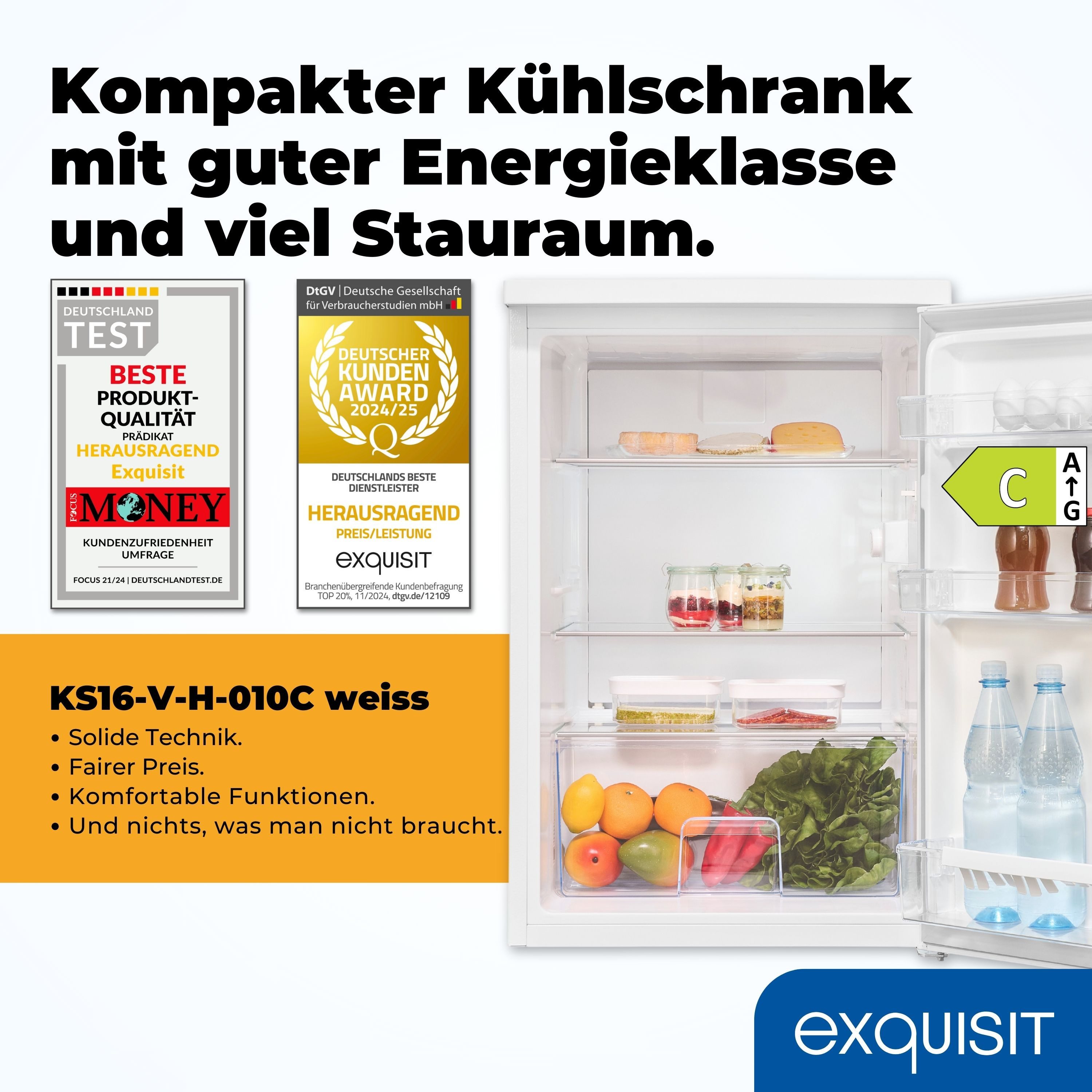 Kühlschrank KS16-V-H-010C weiss