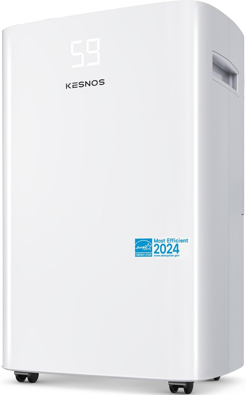 Kesnos 4,500 Sq. Ft. Energy Star Dehumidifier for Home, 52 Pint Dehumidifier with Drain Hose for Basement, Bedroom, Bathroom, Room, Featuring Front Display, 24H Timer and Auto Defrost Function