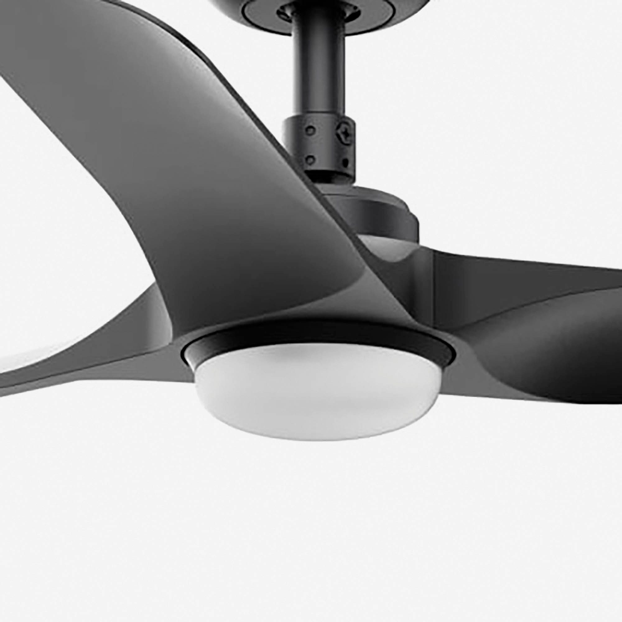 Deckenventilator DC Deckenventilator Hey S Schwarz mit LED