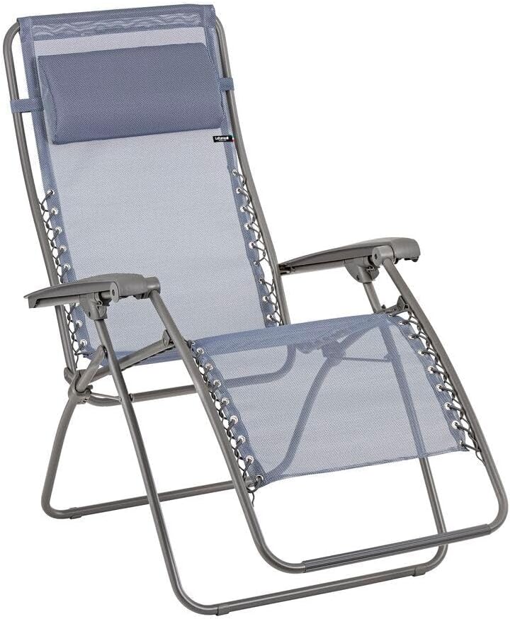 Lafuma MOBILIER, Zero-Gravity-Relaxliege-Garten, Rsxa, Batyline Iso, Blau Ocean LFM2060_9870-5 Jahre Garantie