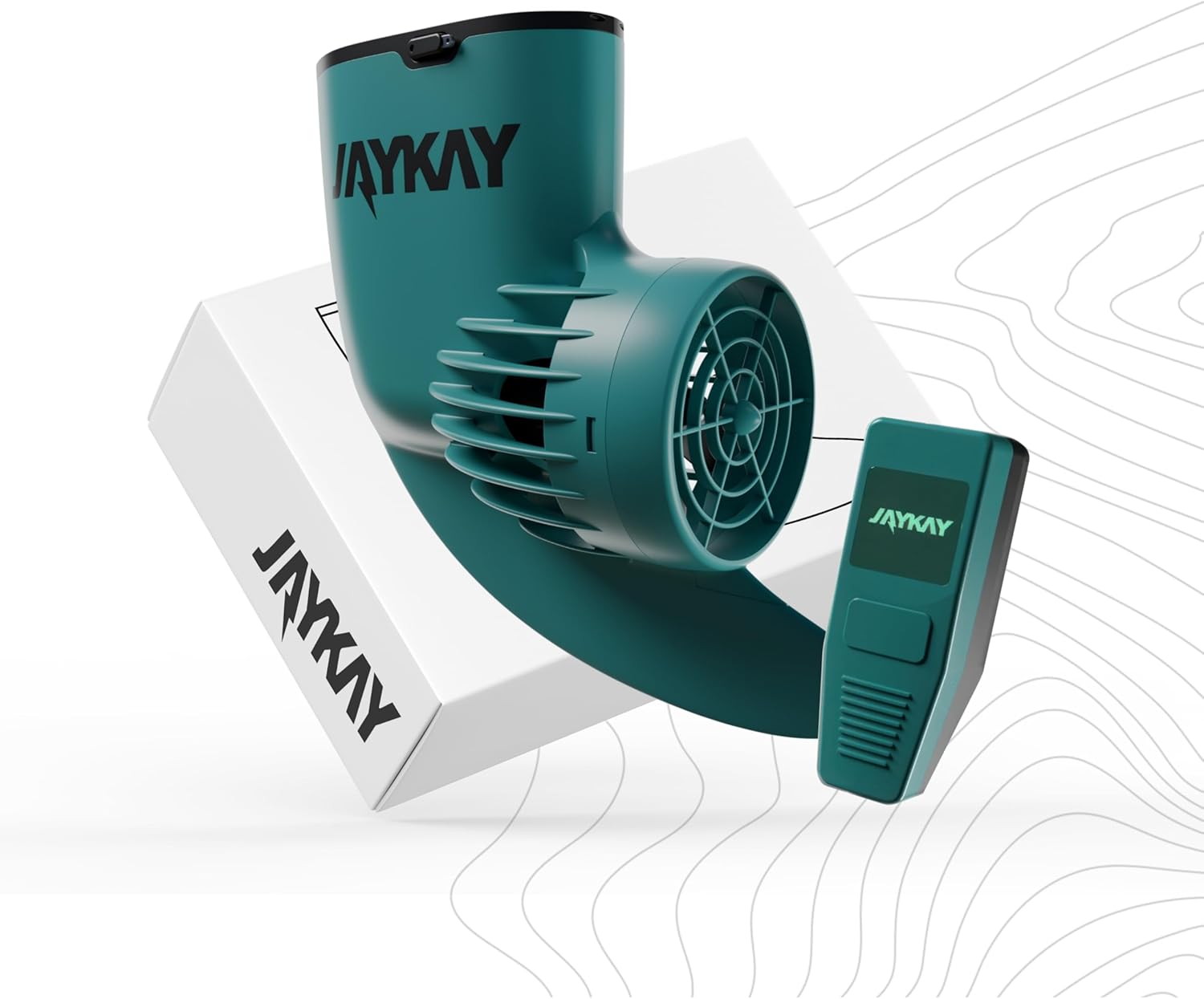JAYKAY e-Finne 2.0 | Finne elettrica per tavola SUP, kayak e windsurfer | Fino a 6 ore di autonomia | potenza di azionamento 360 Watt