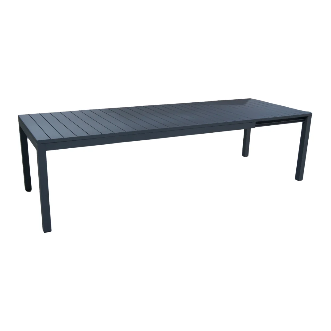 Pratic - Set pranzo da giardino 8/12 posti Alluminio Antracite