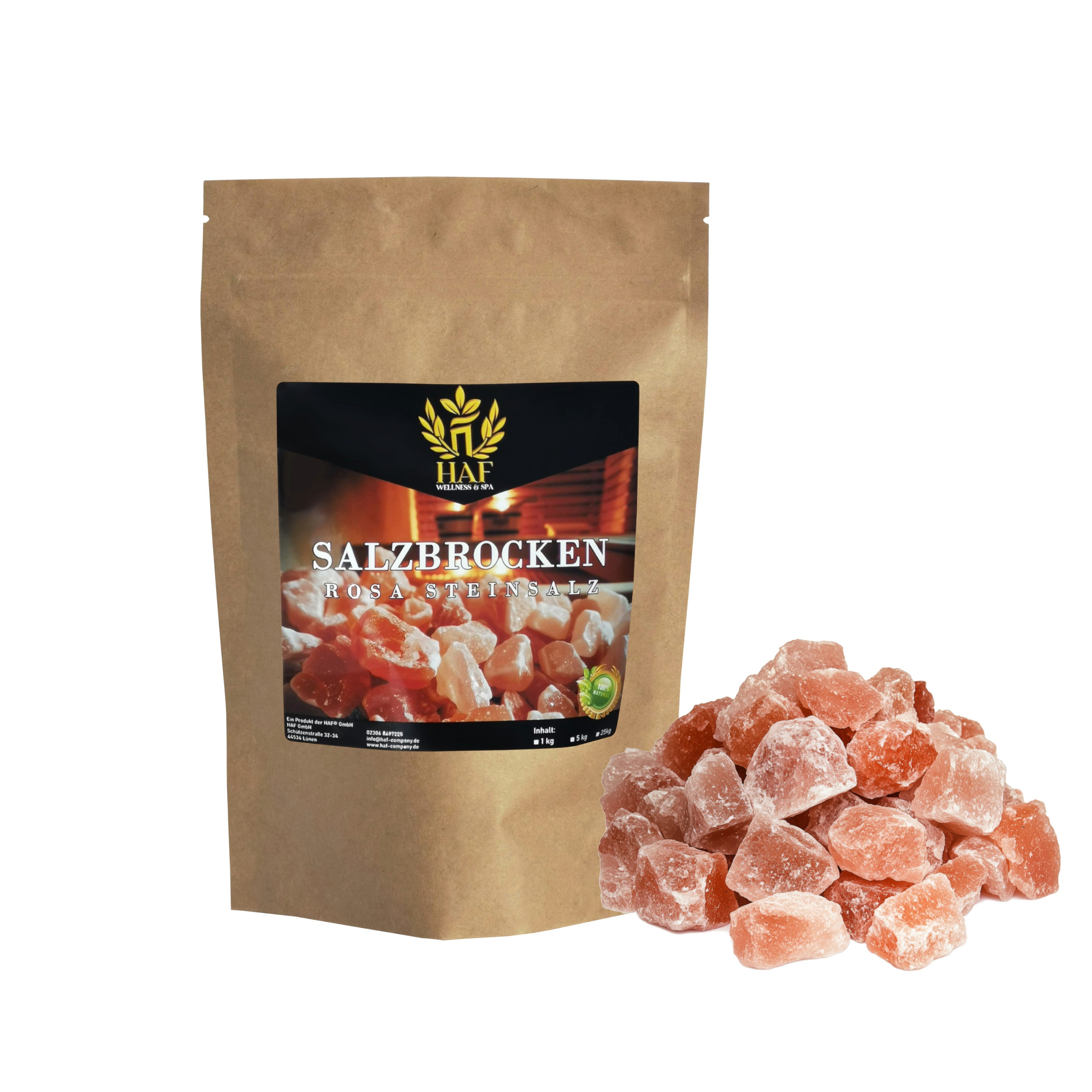 Salzkristalle Rosa Salzbrocken 1-25 kg Steinsalz Brocken grobes Salz 2-5cm Dekosalz