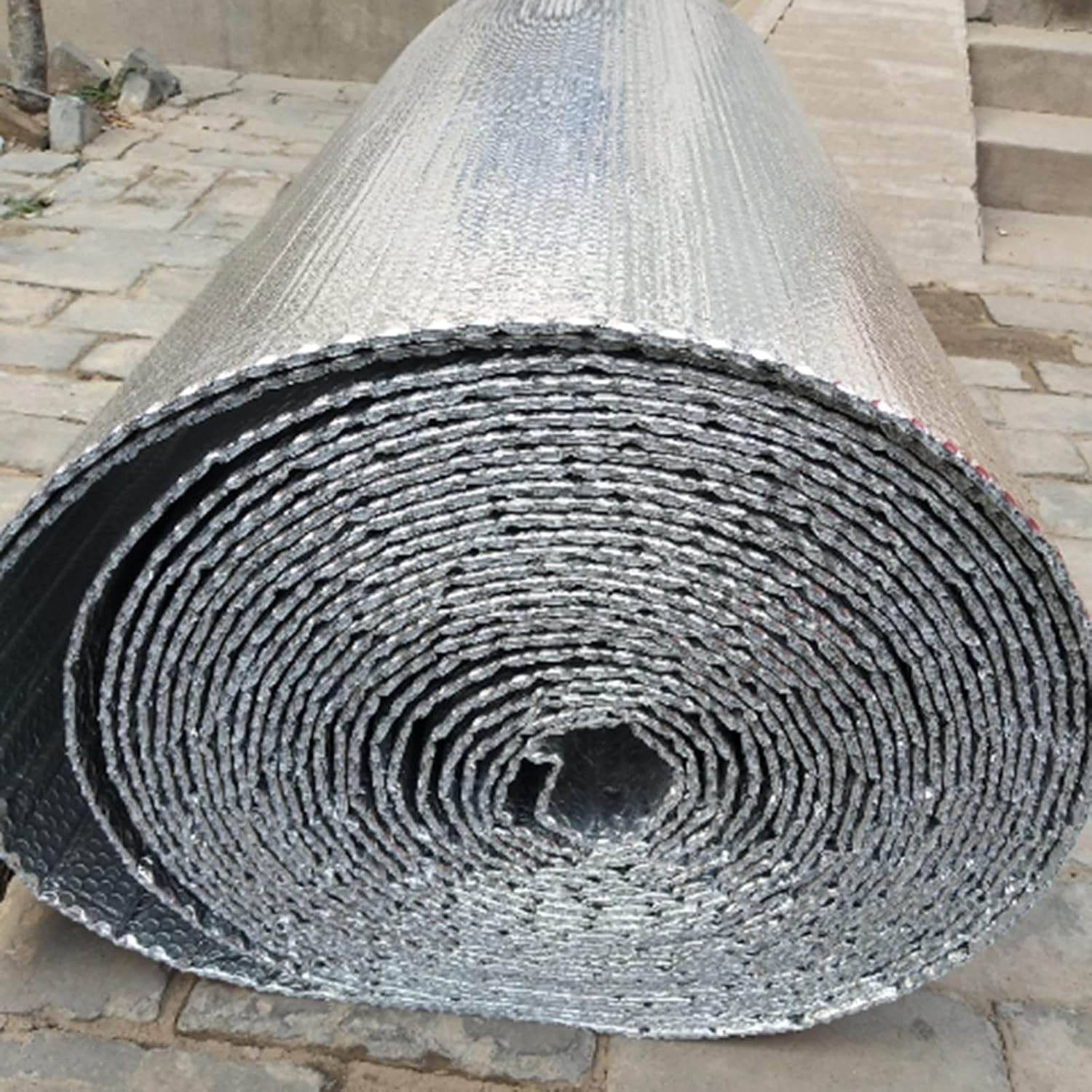 Luftpolsterfolie zur Isolierung, Reflektierende Isolierung Strahlungsbarriere for Dachboden mehrere Größen(10mm(thk),1 * 6M(6m²))