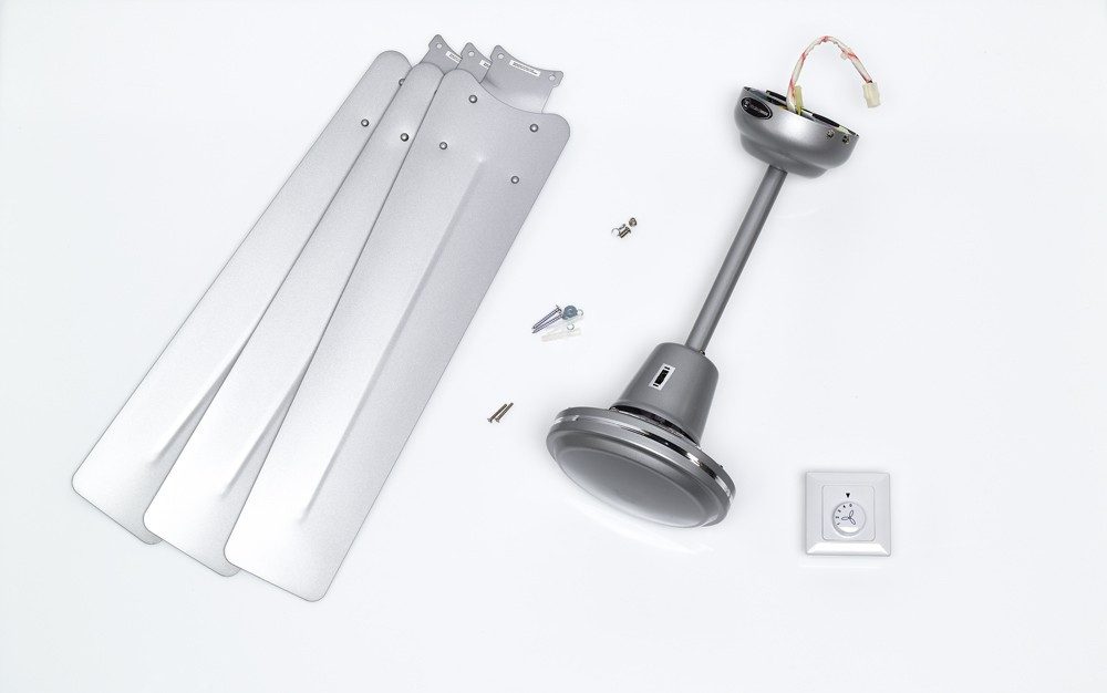 Deckenventilator Deckenventilator Industrial Silber 142 cm