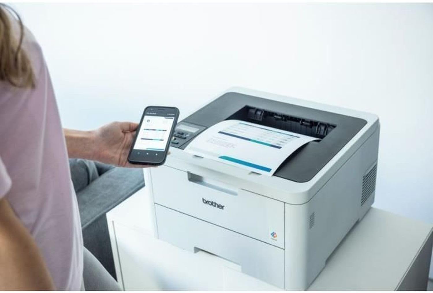 Brother HL-L3220CWE Eco Pro - Kompakter Farb-LED-Drucker mit WLAN
