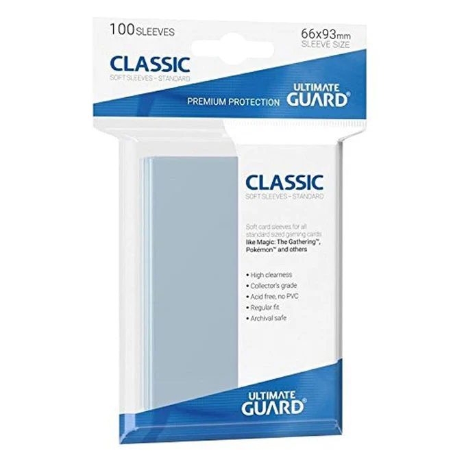 Ultimate Guard Classic Soft Sleeves Standard Size Transparent (100)