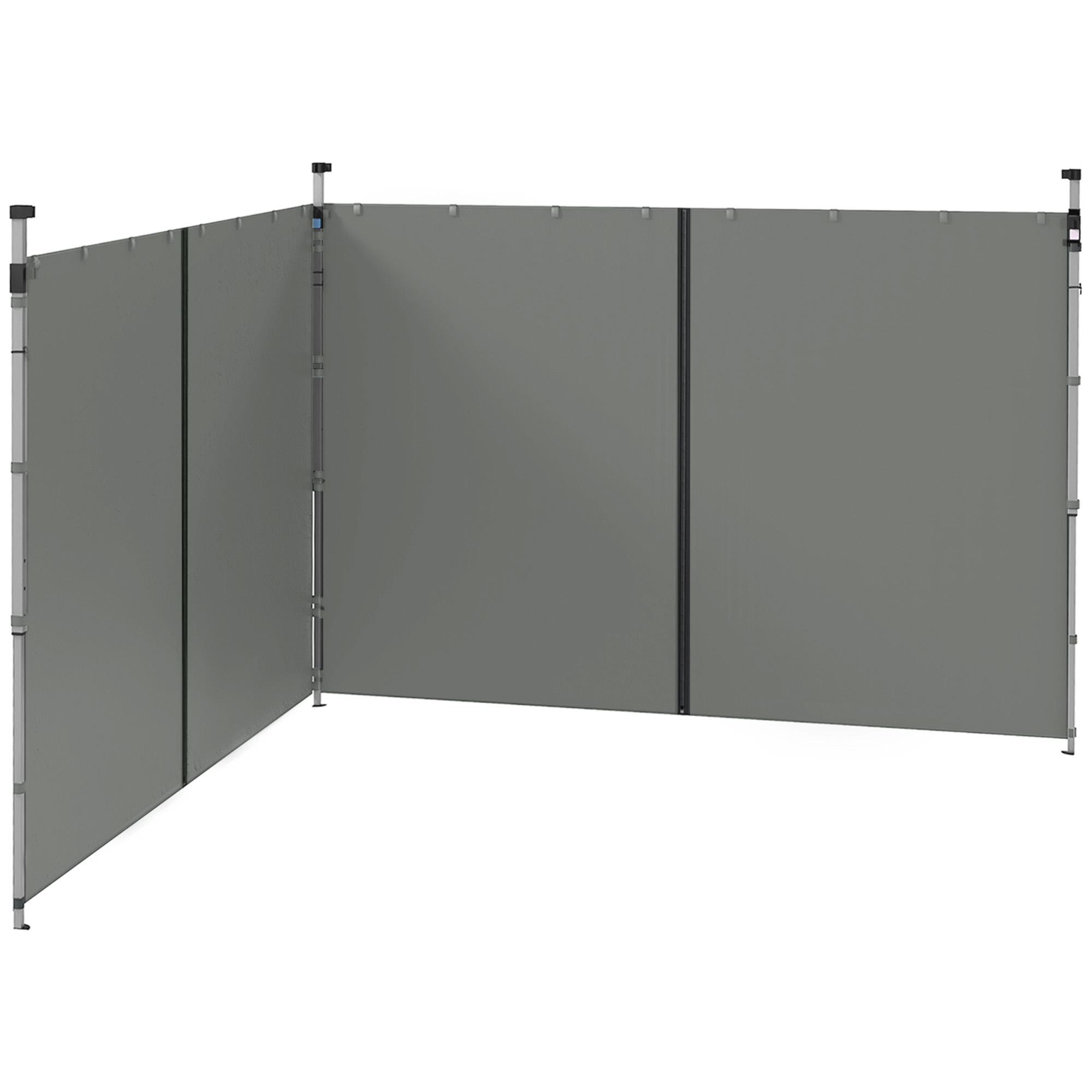 Outsunny Seitenwände für Pavillon Ersatzteile Seitenwände für Pavillon 3 x 3 oder 3 x 6 m 2 Stück dunkelgrau