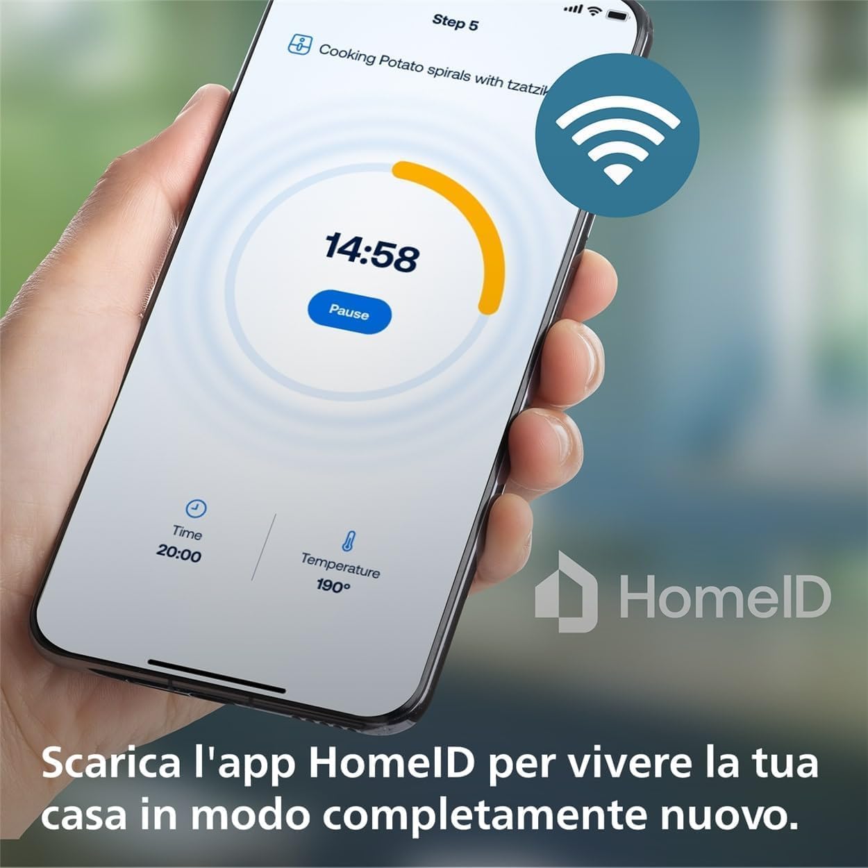 Serie 5000 Airfryer XXL Connessa – 16 Funzioni di Cottura, Fino al 90% di Grassi in Meno, Compatibile con App e Alexa, Capacità 7.2L, Facile da Pulire, Ricette Salutari (HD9285/90)