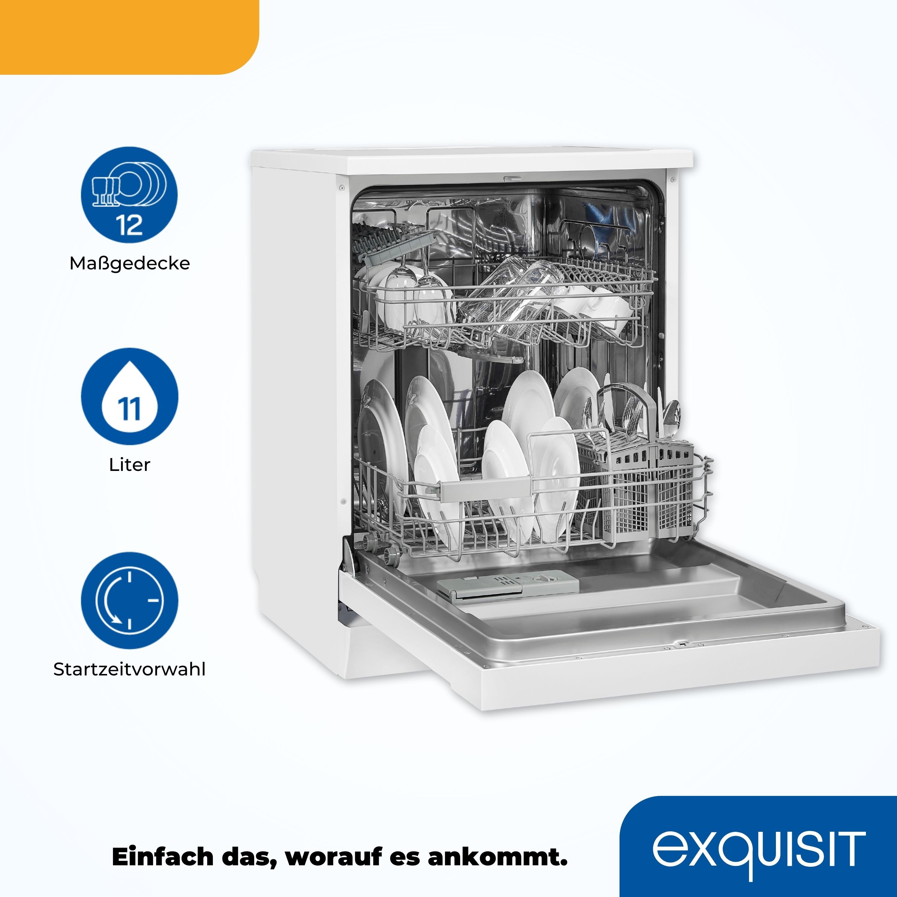 Standgeschirrspüler GSP9112-030E weiss