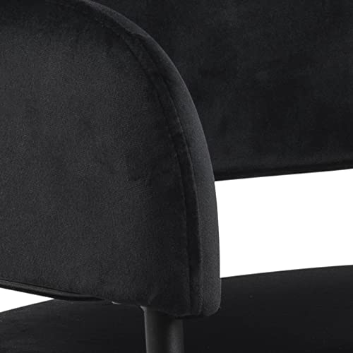 AC Design Furniture Lisette Sedia da Pranzo, Nero, H: 82 x B: 54 x T: 55 cm : Amazon.it: Casa e cucina