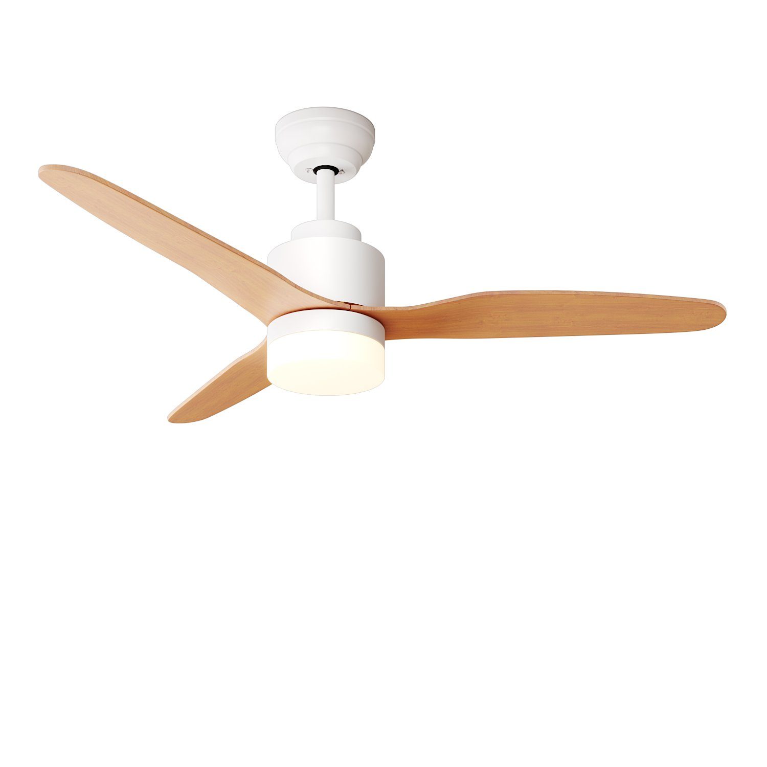 Deckenventilator Deckenventilator, mit Licht und Fernbedienung, Weiß / Schwarz