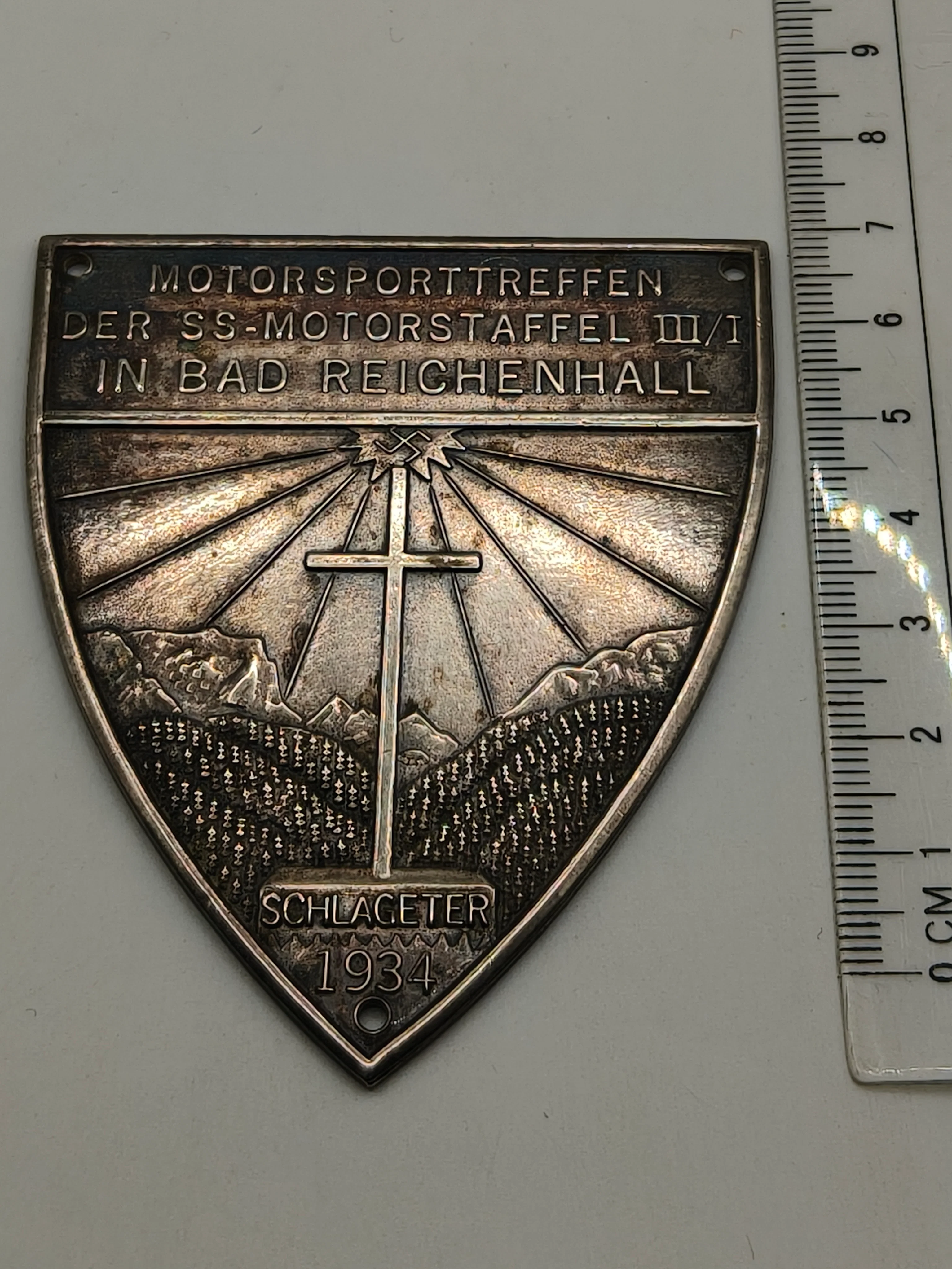 Placa escudo Insignia Motorsport SS 1934