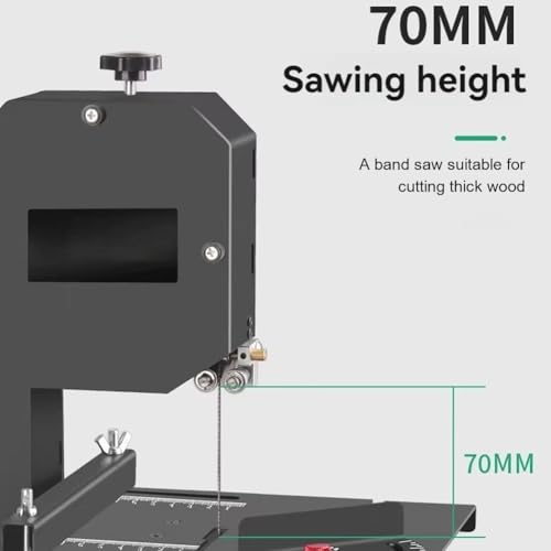 Sega da traforo, Macchina da Taglio per Legno da 800 W con Lama per seghetto Alternativo per la Lavorazione del Legno, 5 Carta vetrata, Altezza di Taglio 70 mm, Design Regolabile da 0 a 45° : Amazon.it: Fai da te