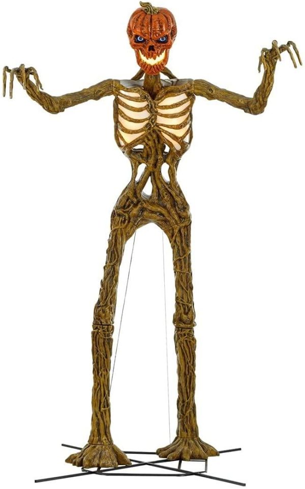 Home Accents Terrifying 12 Foot Giant Inferno Pumpkin Skeleton