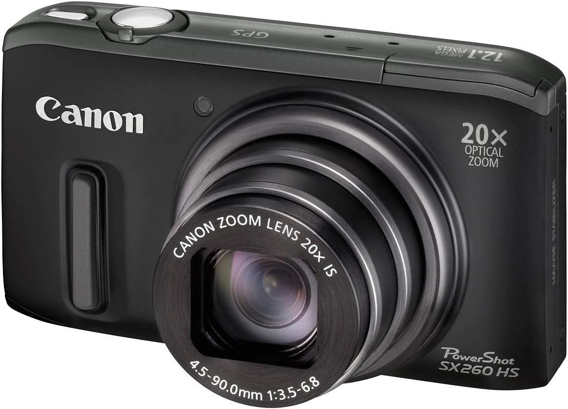 Canon PowerShot SX 240 HS Digitalkamera (12,1 MP, 20-fach opt. Zoom, 7,6cm (3 Zoll) Display, bildstabilisiert) schwarz
