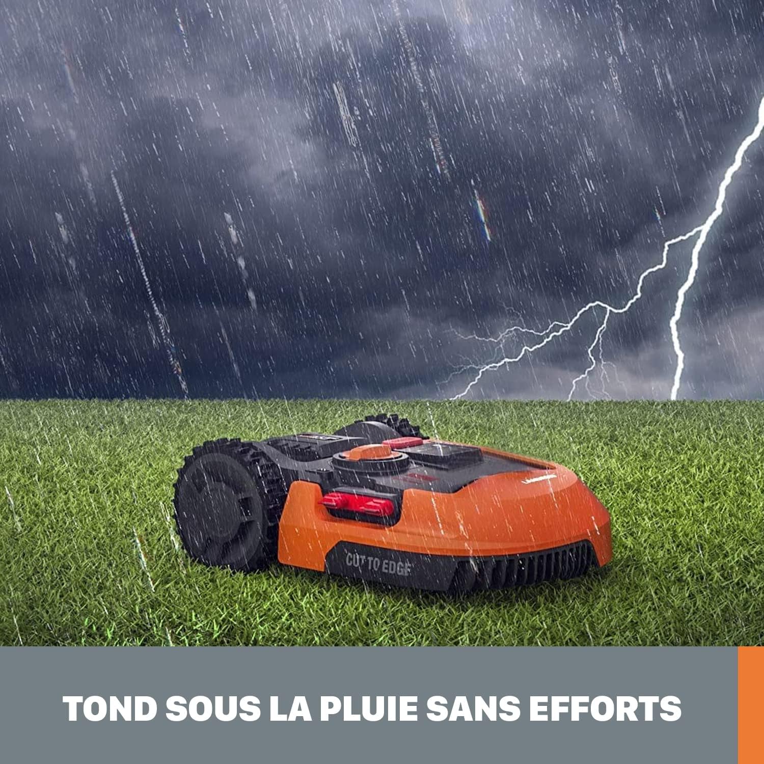 WORX Landroid M WR141E Mhroboter/Akkurasenmher für kleine Grten bis 500 qm/Selbstfahrender Rasenmher für einen sauberen Rasenschnitt, Bunt