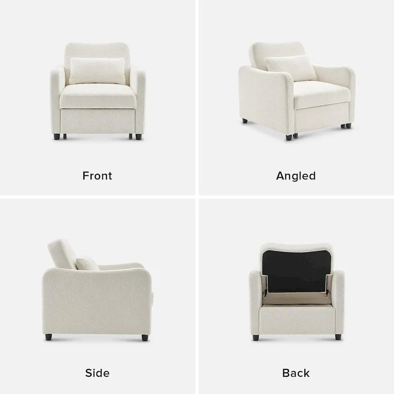 Mopio Sophie 4-in-1 Convertible Sleeper Chair Bed