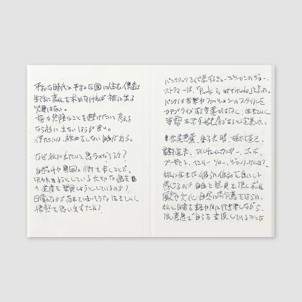 Traveler's Company - Traveler's Notebook Refill - Passport Size - Light paper 005